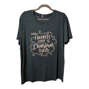 My Favorite Color is Christmas Lights Unbranded Large NWOT